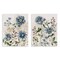 Stupell Industries Blushing Blue Flowers 2pc Wall Plaque Set By Sally Swatland